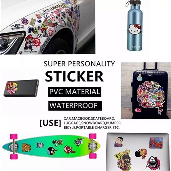 50! Hello Assorted Kitty Stickers - Picture 6 of 8